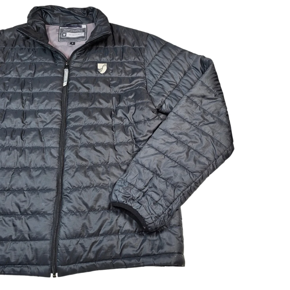 Seabourn Anarctica Voyage Nano Layer Outdoor Puffer Jacket Gray Men's Size Small